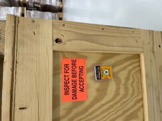 Inspection sticker warning